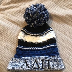 ALPHA DELTA PI POM BEANIE